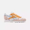 Reebok Women's Classic Leather Trainers In Chalk / Washed Clay / Soft Blue