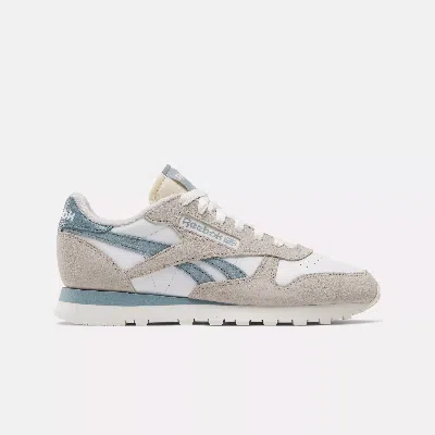 Reebok Women's Classic Leather Shoes In Moon / Moonstone / Soft Slate