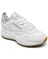 Reebok Women's Classic Leather Sp Casual Sneakers From Finish Line In White,vintage Green