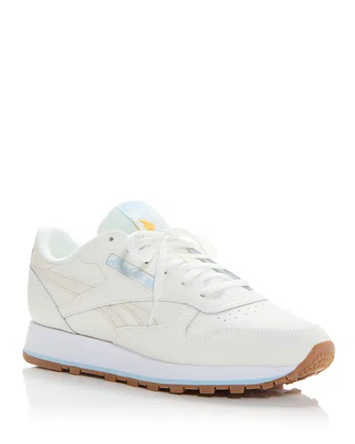 Reebok Women's Classic Low Top Sneakers In Chalk/chalk/soft Blue