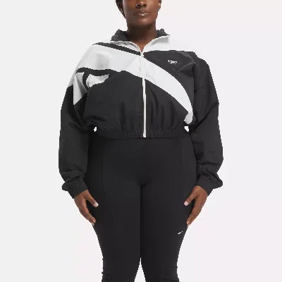 Reebok Women's Classics Franchise Track Jacket (plus Size) In Night Black