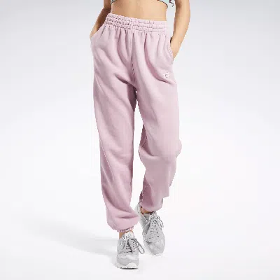 Reebok Women's Classics Natural Dye Fleece Pants In Pink