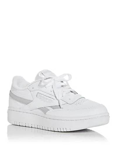 Reebok Women's Club C Double Revenge Low Top Sneakers In White/pure Gray