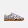 Reebok Women's Club C Grounds Uk Shoes In Dusk Purple / Astro Lime / Gum