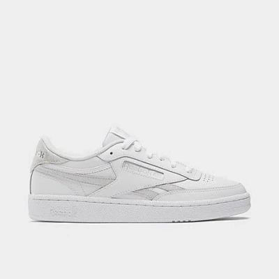 Reebok Kids'  Women's Club C Revenge Casual Shoes In White/steely Fog/silver Metallic