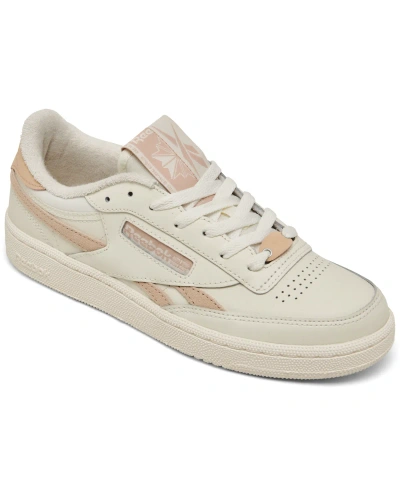 Reebok Women's Club C Revenge Casual Sneakers From Finish Line In Chalk,pink Stucco
