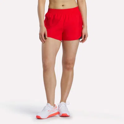 Reebok Women's Colorblocked Woven Shorts In Red
