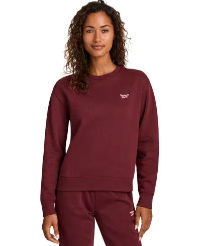 Reebok Women's Crewneck Top In Burgundy