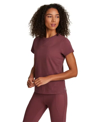 Reebok Women's Crewneck T-shirt In Burgundy