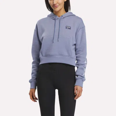Reebok Women's Cropped Heritage Hoodie In Blue