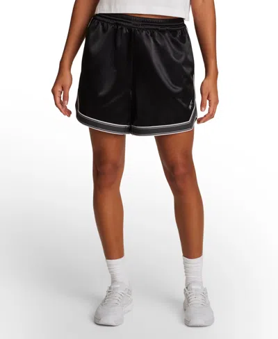 Reebok Women's Faceted Taping Basketball Shorts In Black
