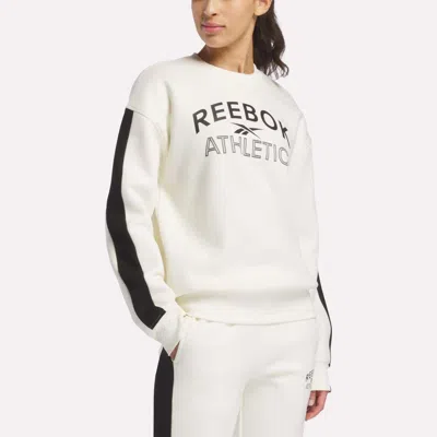 Reebok Women's Fleece Crew Sweatshirt In Gray