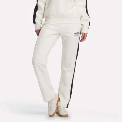 Reebok Women's Fleece Straight Leg Pants In Chalk