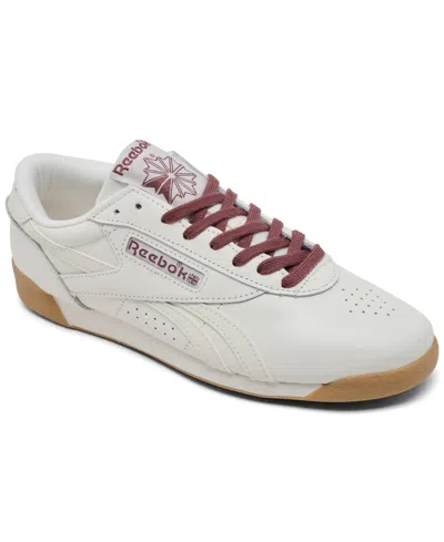 Reebok Women's Freestyle Lo Casual Sneakers From Finish Line In Red