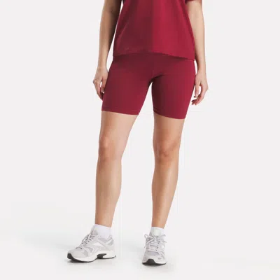 Reebok Women's Frida Small Logo Cycle Short In Red