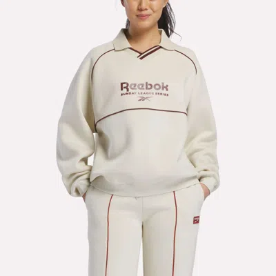Reebok Women's Heritage Crewneck Sweatshirt In White