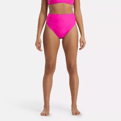 Reebok Women's High-waisted Bikini Bottom In In Laser Pink