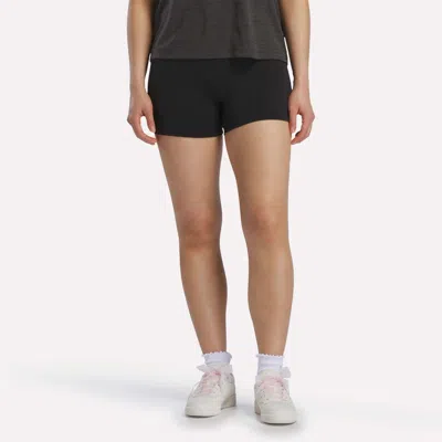 Reebok Women's High-rise Mini Biker Shorts 3" In Black