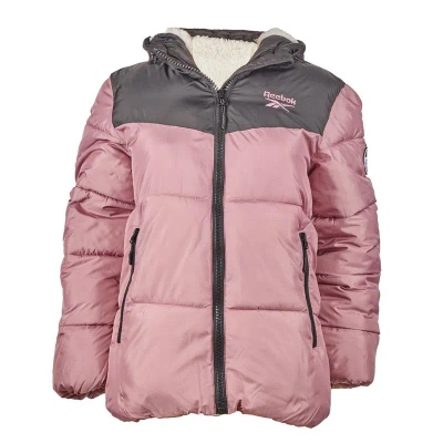 Reebok Women's Hooded Puffer Jacket In Pink