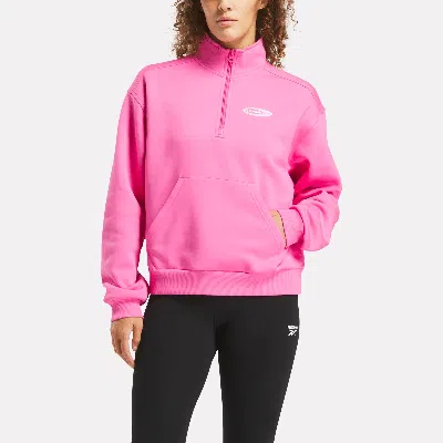 Reebok Women's Id Energy Brand Proud Mid-layer In Pink