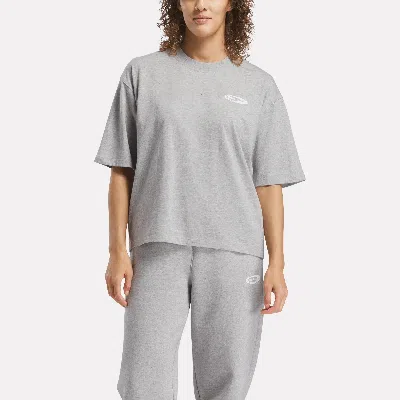 Reebok Women's Id Energy Brand Proud T-shirt In Gray