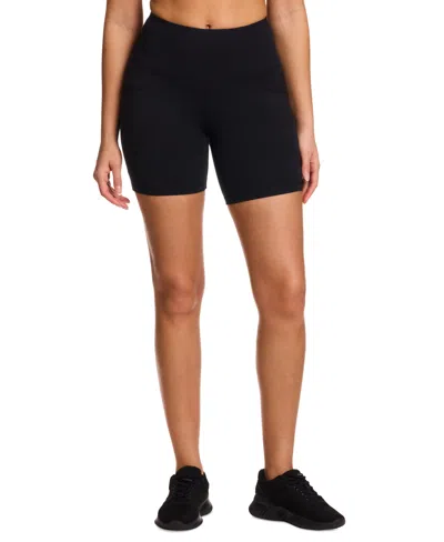 Reebok Women's Id Train High-rise Stretch Bike Shorts In Black