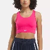 Reebok Id Train High-support Bra In Bold Pink
