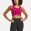 Reebok Women's Id Train High Support Sports Bra In Purple