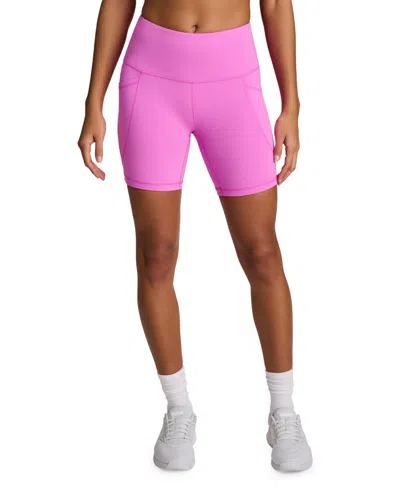 Reebok Women's Id Train High-rise Stretch Bike Shorts In Pink