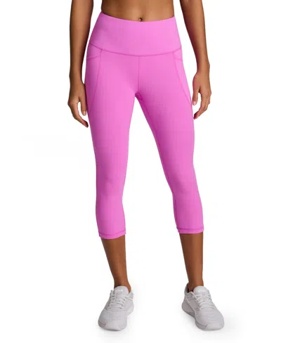 Reebok Women's Id Train Pull-on Capri Leggings In Pink