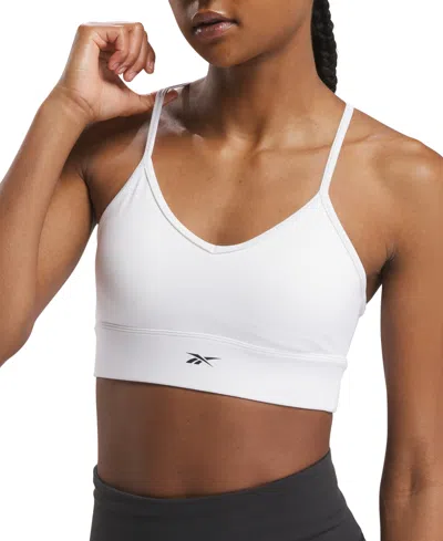 Reebok Women's Id Train Tri-back Mid-impact Sports Bra