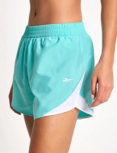 Reebok Women's Id Train Woven Shorts 3" In Blue