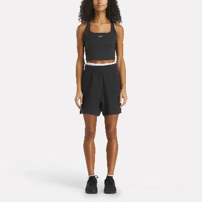 Reebok Women's Identity High-rise Shorts 5" In Black