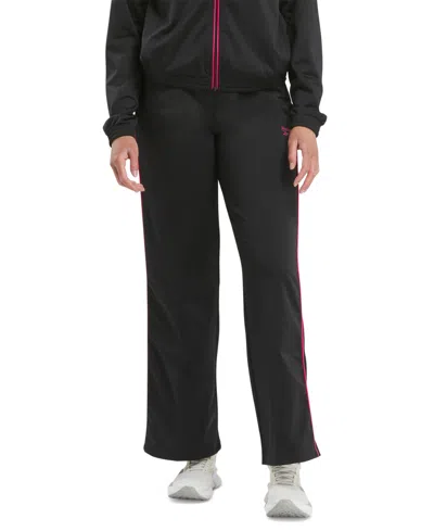 Reebok Women's Identity Tricot Track Pants In Blk Bld Pn