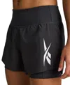 Reebok Women's Interlock Pull-on Running Shorts In Black