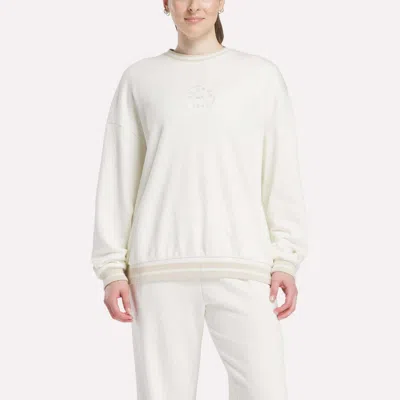 Reebok Women's Lawn Club Crew Sweatshirt In White