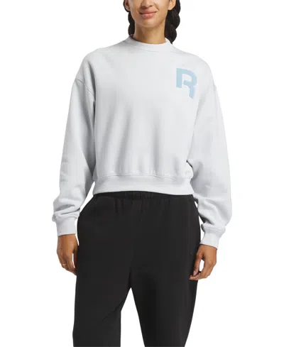 Reebok Women's Long-sleeve Crewneck Sweatshirt In Moon