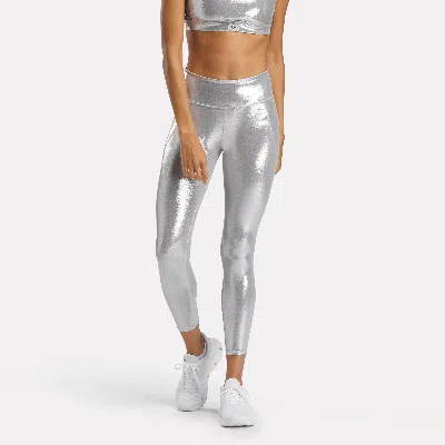 Reebok Women's Lux Chrome High-rise Leggings In Metallic