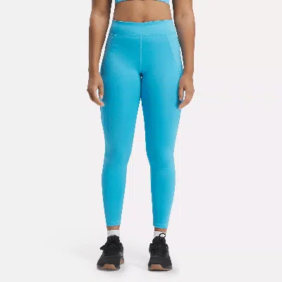 Reebok Women's Lux Contour Leggings In Bold Cyan