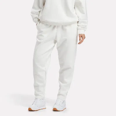 Reebok Women's Lux Fleece Sweatpants In White