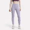 Reebok Womens Stretch Manmade Athletic Tights In Purple