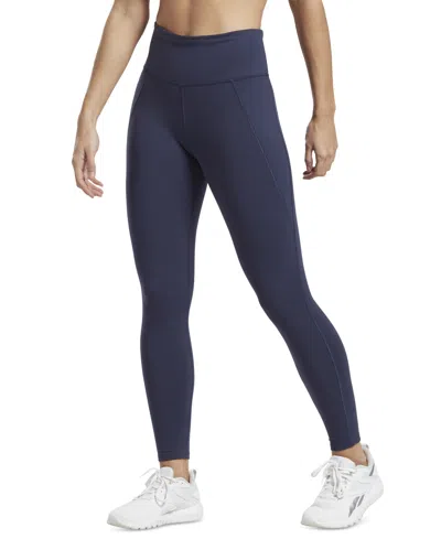 Reebok Women's Lux High-waisted Pull-on Leggings, A Macy's Exclusive In Vector Navy