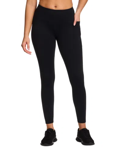 Reebok Women's Lux Pocket High-rise Ankle Leggings