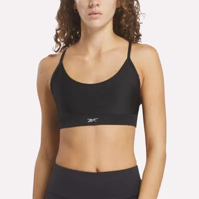 Reebok Women's Lux Strappy Sports Bra In Black