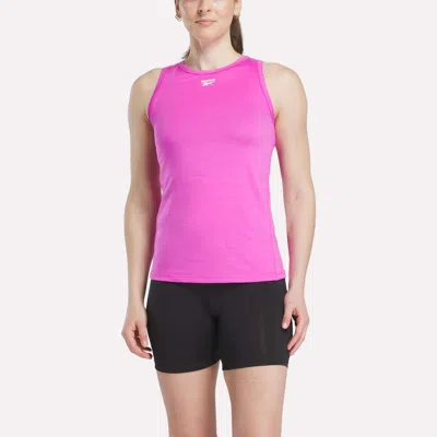 Reebok Women's Marled Performance Tank Top In Pink