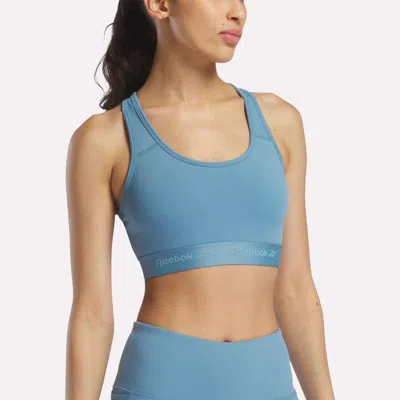 Reebok Women's Medium-impact Sports Bra In Warped Blue