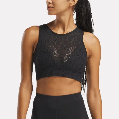 Reebok Women's Mesh Bralette In Black