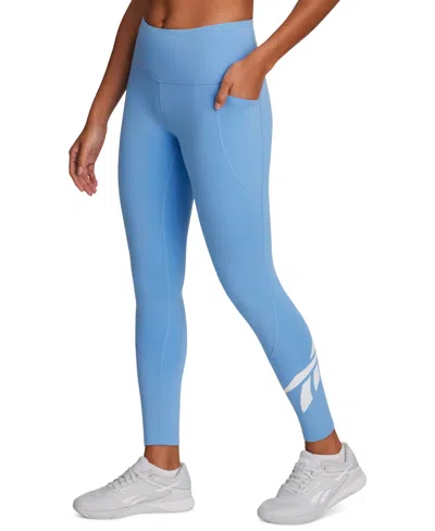 Reebok Women's Mid-rise Pull-on Body Fit Sports Track Pants In Blue