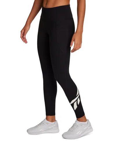 Reebok Women's Mid-rise Pull-on Body Fit Sports Track Pants In Black