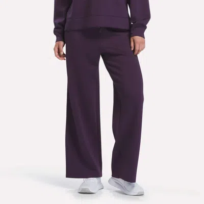 Reebok Women's Mid-rise Wide-leg Pants In Pink